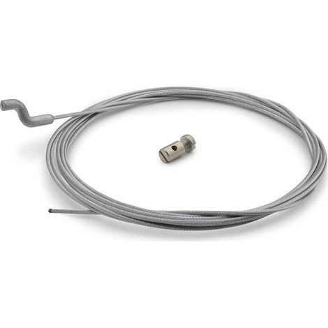 Flexibler Gaszug – 1 Stück – Stahl mit Z-Spitze – Motorreparatur – Rasenmäher/Freischneider – Ø 1,5 mm, L 2,5 m (1/5)