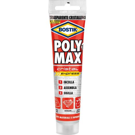BOSTIK POLYMAX ORIG.CRISTAL TUBETTO GR 115  PZ 12,0