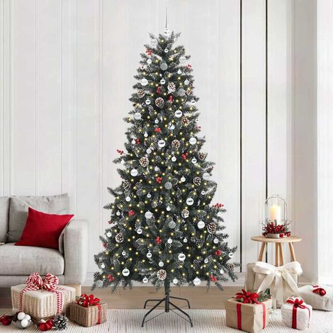 vidaXL Árbol de Navidad artificial Verde 240 cm PVC, Plástico y Acero (1/5)