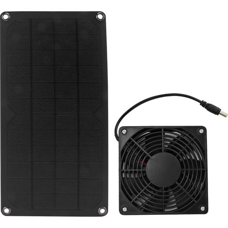 Ventilateur Solaire 10W Portable Économique pour Serre, Poulailler, Camping et Maison (1/5)