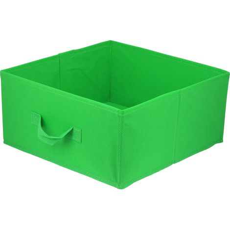 Boîte en carton Boîte textile 31x31x15 verte - green 31x31x15