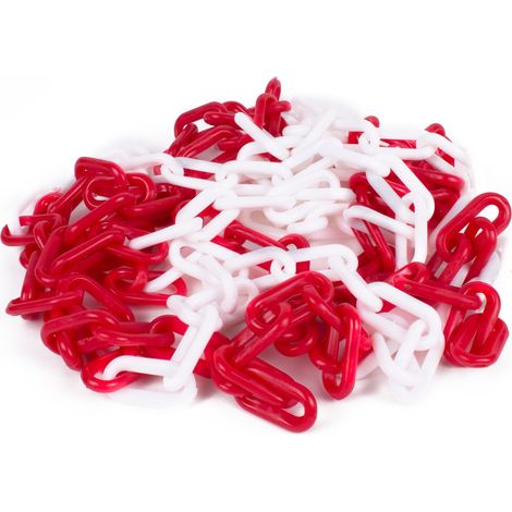 Filiyano-Chaîne de barrière 5 m rouge/blanche (1/2)