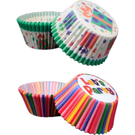 Lot de 200 caissettes en papier antiadhésives pour muffins et cupcakes, pour la cuisson et le service des desserts lors de fêtes et d'événements.-AquaForge (1/5)