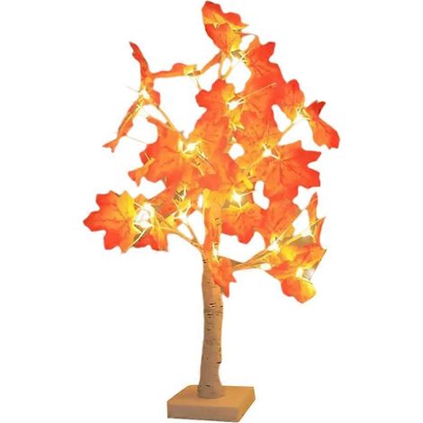 Beleuchteter Herbstahornbaum für Thanksgiving, 24 LEDs, für den Tischgebrauch, für Zuhause, für drinnen und draußen. (1/5)