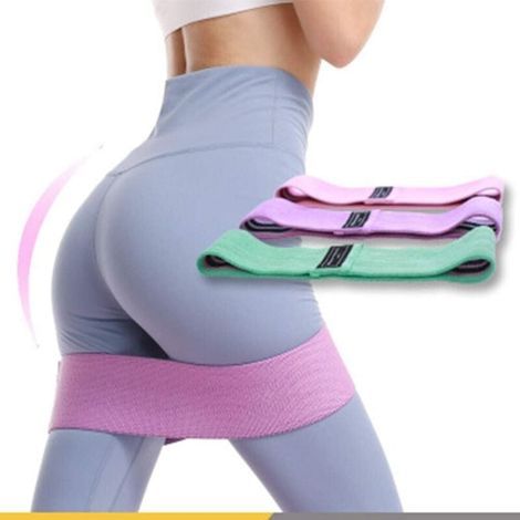 Elastique Musculation - Bandes Elastiques De Fitness AntidéRapantes En Tissu, 3 Niveaux De RéSistance Pour Crossfit, Yoga, Fessiers Et Sports Et Sac De Rangement (1/4)
