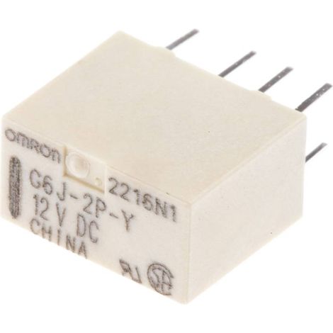 Omron G6J-2P-Y-DC12 Relè per PCB 12 V/DC 1 A 2 scambi 1 pz. Sacchetto (1/3)