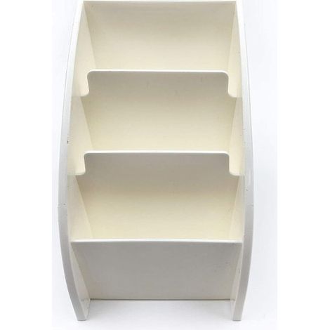 Soporte para guardar mandos a distancia, estuche organizador de escritorio, caja para teléfono móvil, soporte para decoración del hogar (blanco) (1/5)
