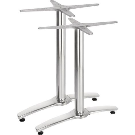 Pied de Table Double en Aluminium - Lot De 2