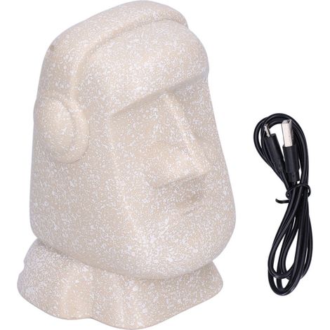 Enceinte Bluetooth Statue Moai Île de Pâques avec Charge USB - Design Pierre Original