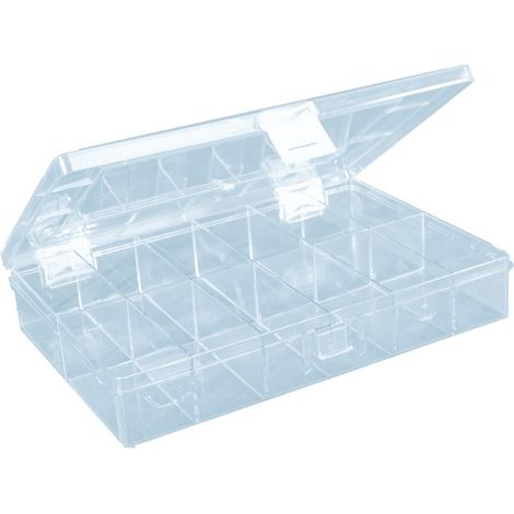 Boîte d'assortiment : Boîte de rangement solide (PS), Transparent, 613700 (1/3)