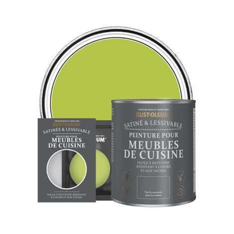 Peinture pour Meubles de Cuisine, Finition Satinée - Citron Vert (1/2)