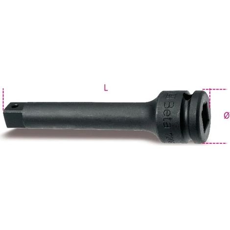 Rallonge pour douille de machine 3/4 beta 728/22 - 250