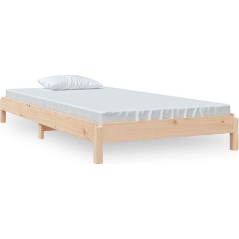 Lit empilable 90x190 Bois de pin massif (1/5)
