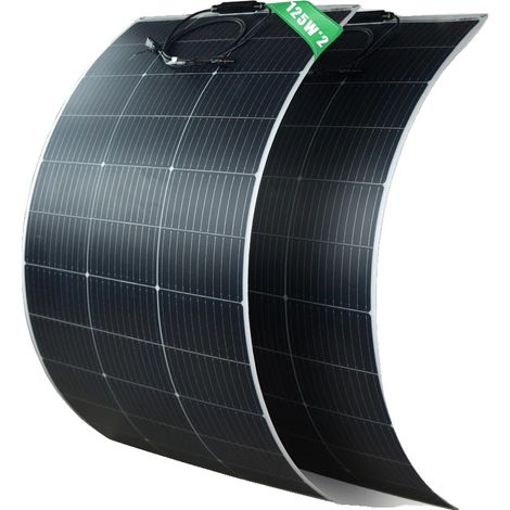 Solarpanel, flexibles Design, hohe Effizienz, 2Stk 125W (1/2)