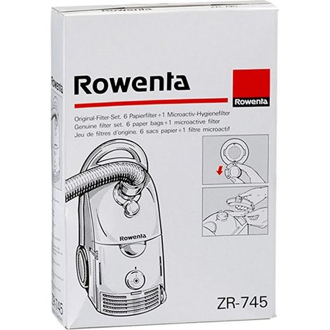 Rowenta ZR745 6er-Pack Staubsaugerbeutel mit Mikrofilter