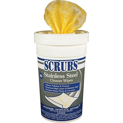 Lingettes pour inox Scrubs 1 boite de 30 chiffons