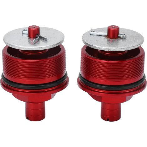 2 Pcs Précharge Fourche Cap Métal Avant Amortisseur Ajusteurs Tube Boulons Couvre Cap pour CB400 Rouge (1/5)