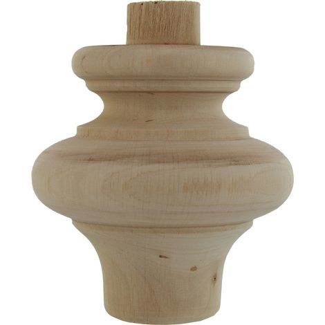 8PZ PIEDE IN LEGNO DI ONTANO ART. 53014 , DIMENSIONI MM 80X80H (1/2)