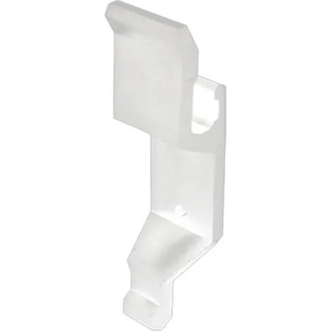 Support pour poignée d'espagnolette 2 vantaux - Spécial volets battants - Matière composite résistante - Blanc