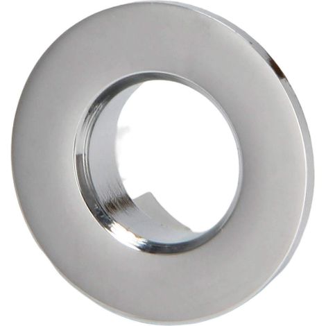 Couvercle de trop-plein en laiton argenté brillant pour lavabo/évier de salle de bain - Accessoire annulaire de 1,8 m pour des solutions de drainage durables et élégantes (1/5)