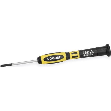 Destornillador de precisión disipación ESD CrMo, PZ0x50 mm  DOGHER 392-PZ0-050