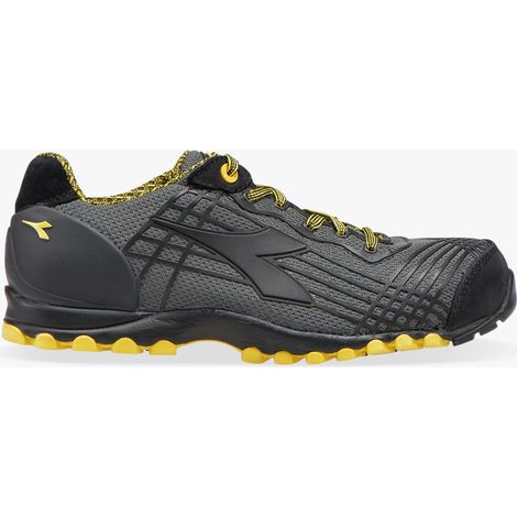 Diadora – Chaussure de sécurité basse S1P HRO SRC – Tige polyester avec surinjection TPU – Bout aluminium 200J – Semelle antidérapante SRC – Taille 44 noir (1/5)