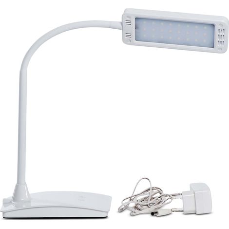 Lampe de Bureau LED, Lampe de Bureau Réglable de Haute Qualité, Lampe LED Puissante, Lampe Design avec Température de Couleur de 3000-6500K,Blanc (1/5)