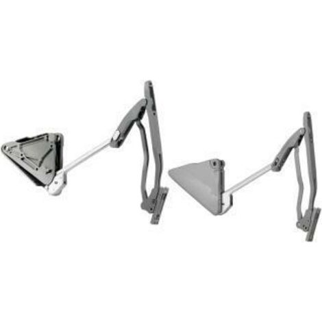 Hettich Möbel-Hochfaltbeschlag Lift Advanced HF 9079610 einstellbar Aluminium grau Si (1/4)