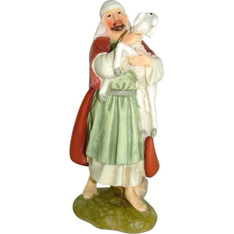 PASTORE CON PECORELLA PER PRESEPE DA 10 CM (1/3)