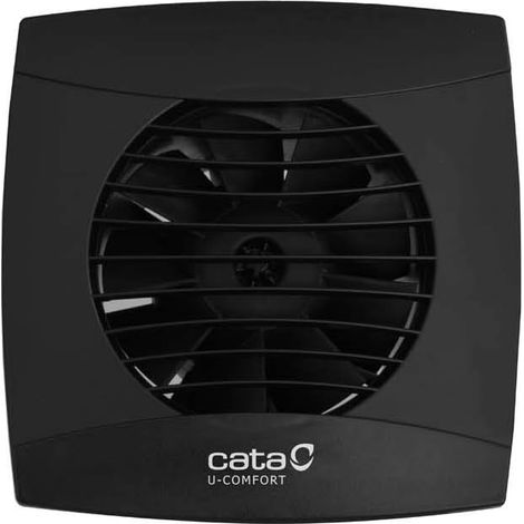Ventilateur extracteur à minuterie axiale UC-10 T, 8 W, tuyau 100 mm, noir (1/2)