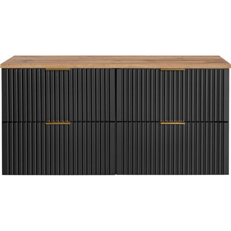 Ensemble meuble sous vasque 120 cm - Georgia Black - Livraison gratuite (1/5)