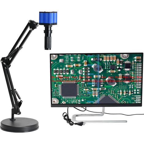HAYEAR 51MP 1080P 2K HDMI USB Industrielle Videomikroskopkamera Weites Gesichtsfeld Manuelles IRIS 120X Zoomobjektiv