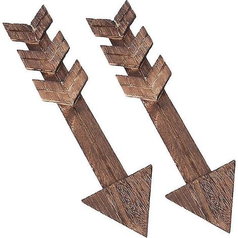 2 Stück Holzpfeile als Wandbehang (1/3)