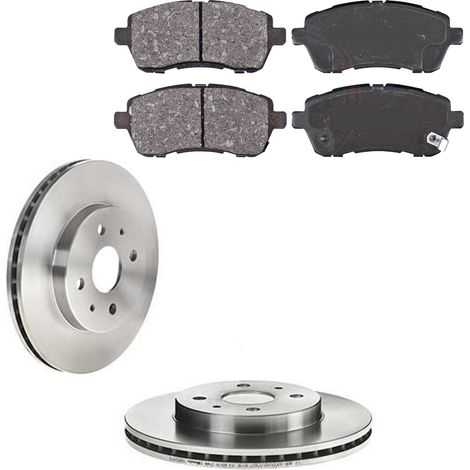 KIT FRENI ANTERIORI compatibile con DAIHATSU SIRION (M1) - DISCHI + PASTIGLIE OEM: FDB1501 / 17076 /SOSTITUZIONE DIRETTA/BASSA POLVERE/SILENZIOSO (1/5)