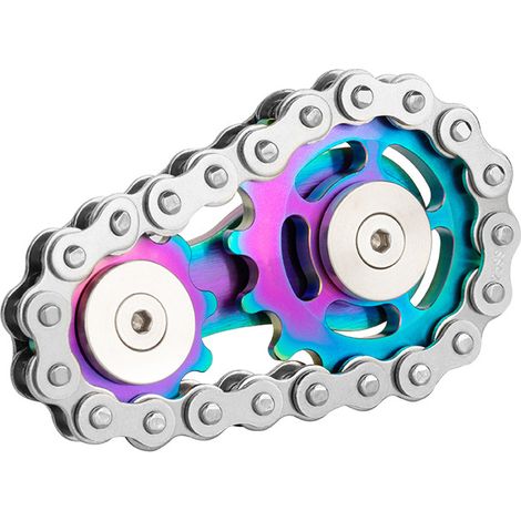 Sprocket Zipper Chaîne De Vélo Nouveauté Bureau Jouet En Métal (1/5)