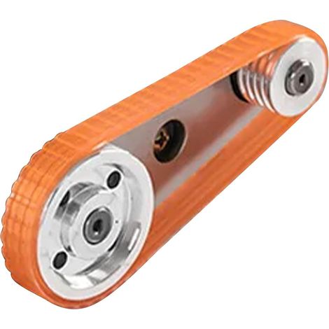 Courroie de raboteuse double - Lot de 2 - Caoutchouc renforcé - Transmission stable - Pour rabots électriques portables - Dimensions précises (1/5)