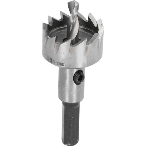 Perceuse trépan 26mm, 3 dents, acier rapide HSS, outil de menuiserie pour bois, alésage, fraisage, avec clé hexagonale (1/5)