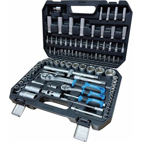 Coffret de douilles 1/4' et 1/2' - 108 pcs STILKER - 67681