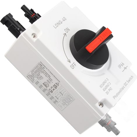 IP66 Wasserdichter Photovoltaik-Gleichstrom-Trennschalter, 1500 V 32 A 4-poliger isolierter Solar-Leistungsschalter für Wohnmobile und Solaranlagen (1/5)