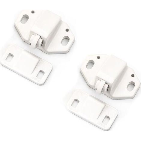 Loquets de porte en plastique pour armoires, caravanes, penderies, camping-cars, bateaux, 2 pièces