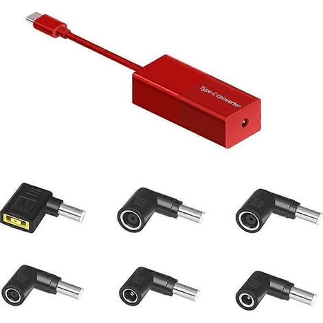 Adaptateur d'Alimentation 6 en 1 Femelle vers USB-C pour Ordinateur Portable (1/4)
