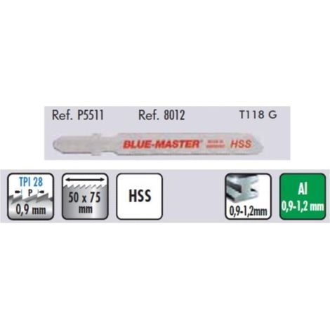 5 hoja calar chapa extra fina 5511 t118g metal extra fino(0.9-1.2).28 dientes