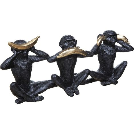 Objet résine singe sagesse (1/3)