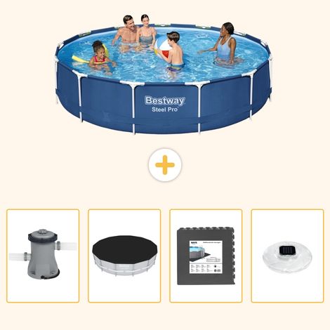 Bestway Bestway Steel Pro Ronde - 396x84 cm - 5-pièces  S312 (1/5)