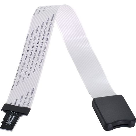 1 Câble rallonge Micro SD TF, Extension souple FPC plate 25 cm, Adaptateur mâle vers femelle pour mobile tablette