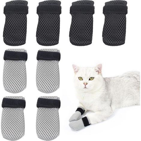 8 Morceaux De Couvercle du Pied De Chat, Fournitures pour Animaux De Compagnie, Couvercle De Griffe De Chat Réglable, Couverture De Griffe De Chat Résistante À Rayures, Accessoires De Bain.