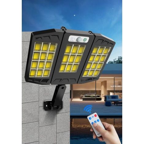 FARO SOLARE FARETTO CON TELECOMANDO SENSORE DI MOVIMENTO 264 LED COB HS-V97