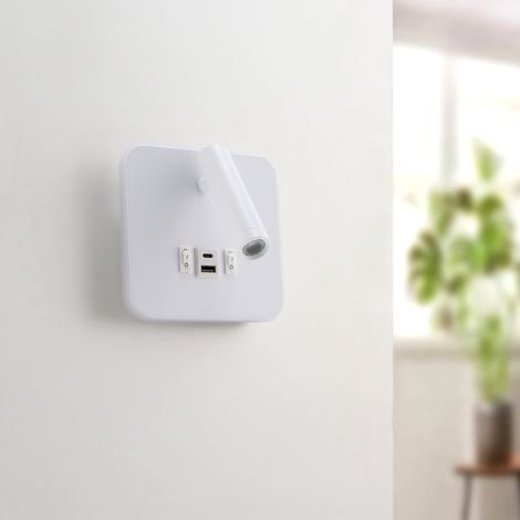 IluminaShop - Aplique de Pared LED Orientable White Tube 10W IP20  Blanco Neutro 4000 (1/4)