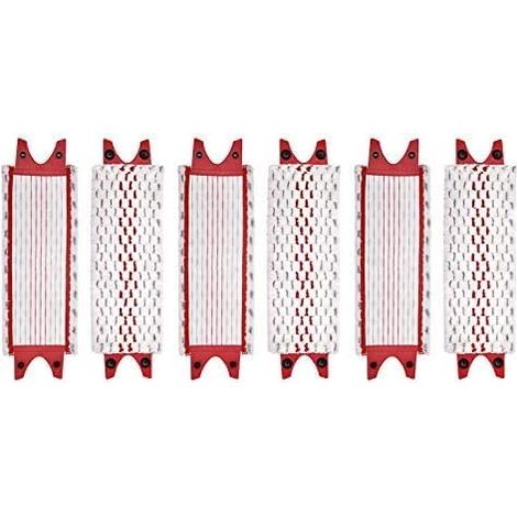 Lot de 6 lavettes microfibre pour balai Vileda EasyWring Ultramax – Nettoyage sols durs – Lavables en machine – 36x14cm