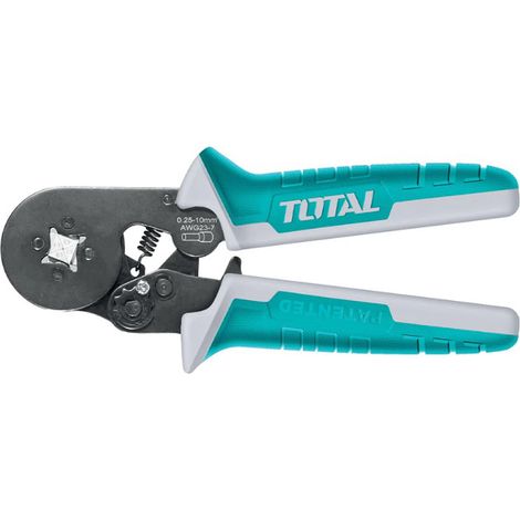 PINZA CRIMPATRICE A CRICCHETTO PER CAPICORDA A TUBETTO 160mm REGOLABILE TOTAL (1/3)